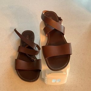 NWOB J.Crew Ankle Wrap Sandal